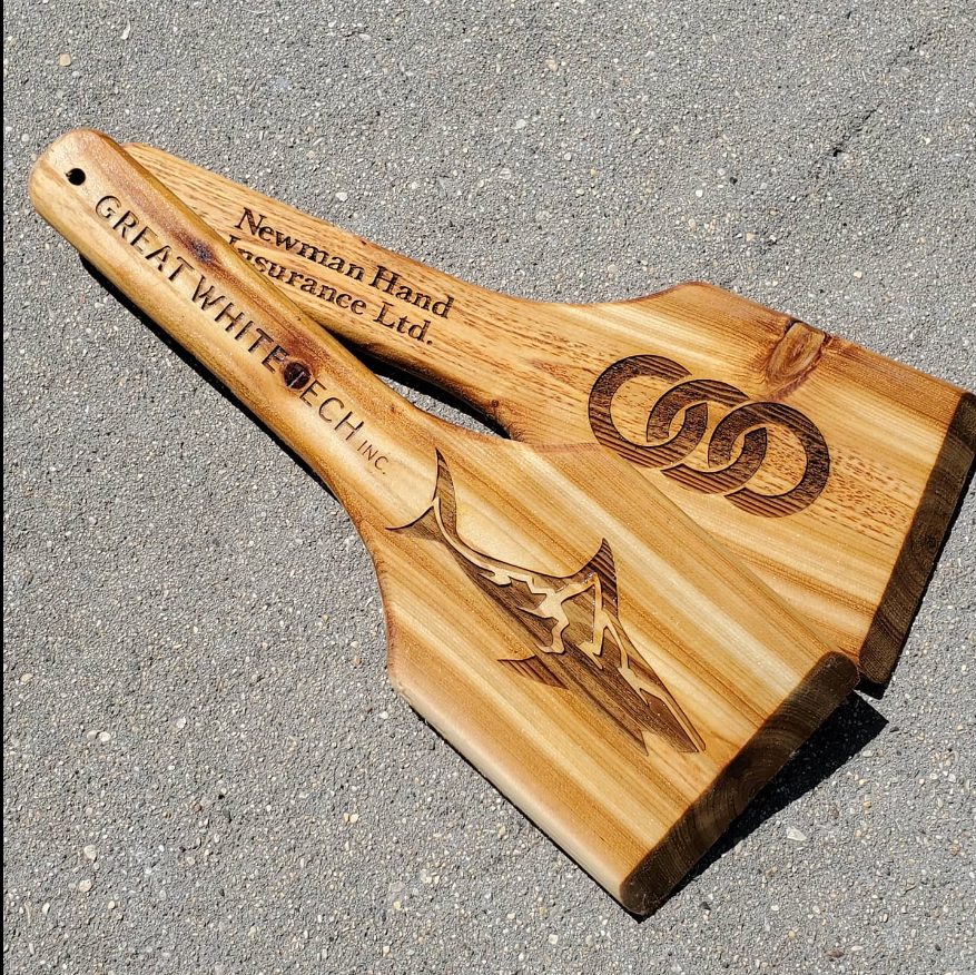 Custom Engraved Cedar BBQ Scraper