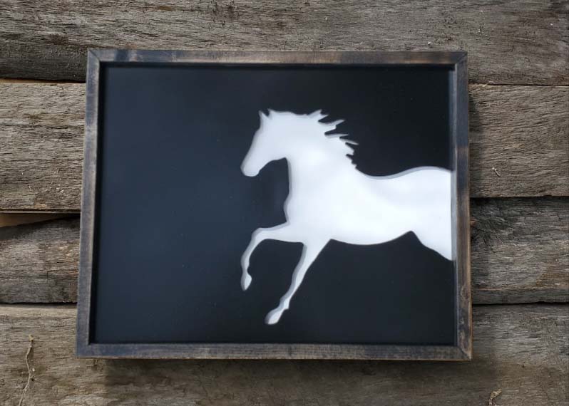 Horse Silhouette Wall Hanging -  Multiple Colour Options