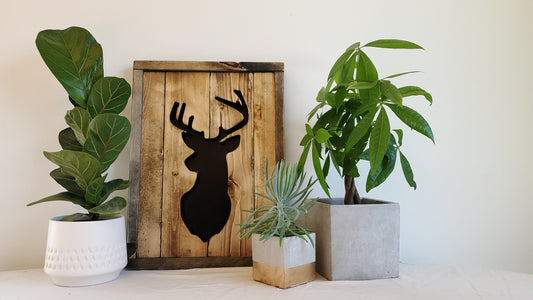 Rustic Deer Wall Hanging