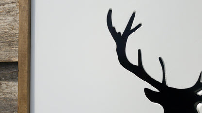 Elk silhouette wall hanging  - Multiple Colour Options