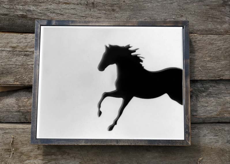 Horse Silhouette Wall Hanging -  Multiple Colour Options