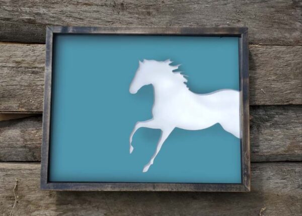 Horse Silhouette Wall Hanging -  Multiple Colour Options - Image 3