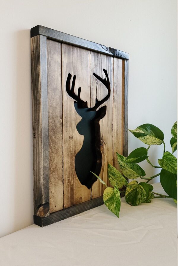 Rustic Deer Wall Hanging - Image 3