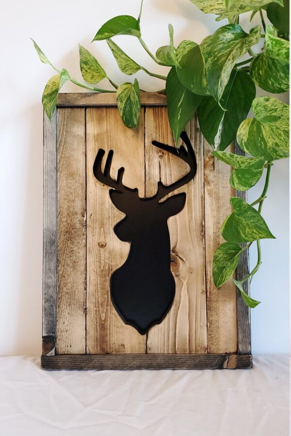 Rustic Deer Wall Hanging - Image 4