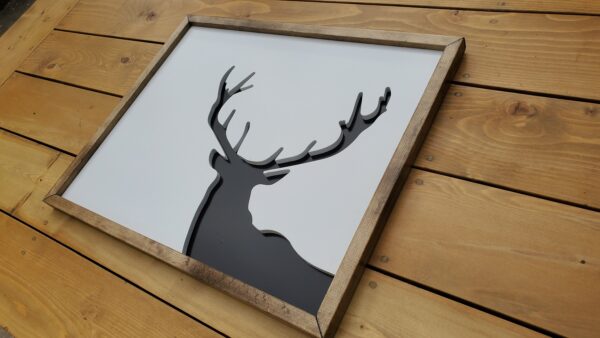 Elk silhouette wall hanging  - Multiple Colour Options - Image 5