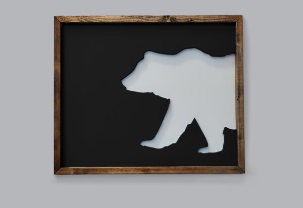 Bear Silhouette Wall Hanging -  Multiple Colour Options