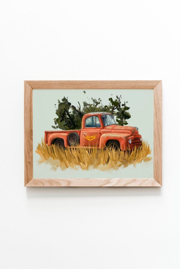 1950s International Truck, Wall Decor, Art Print