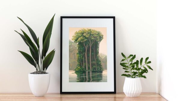 Island Of Trees, Wall Decor, Art Print